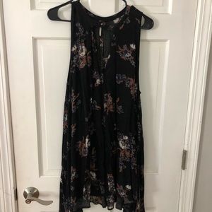 Free people black floral dress
